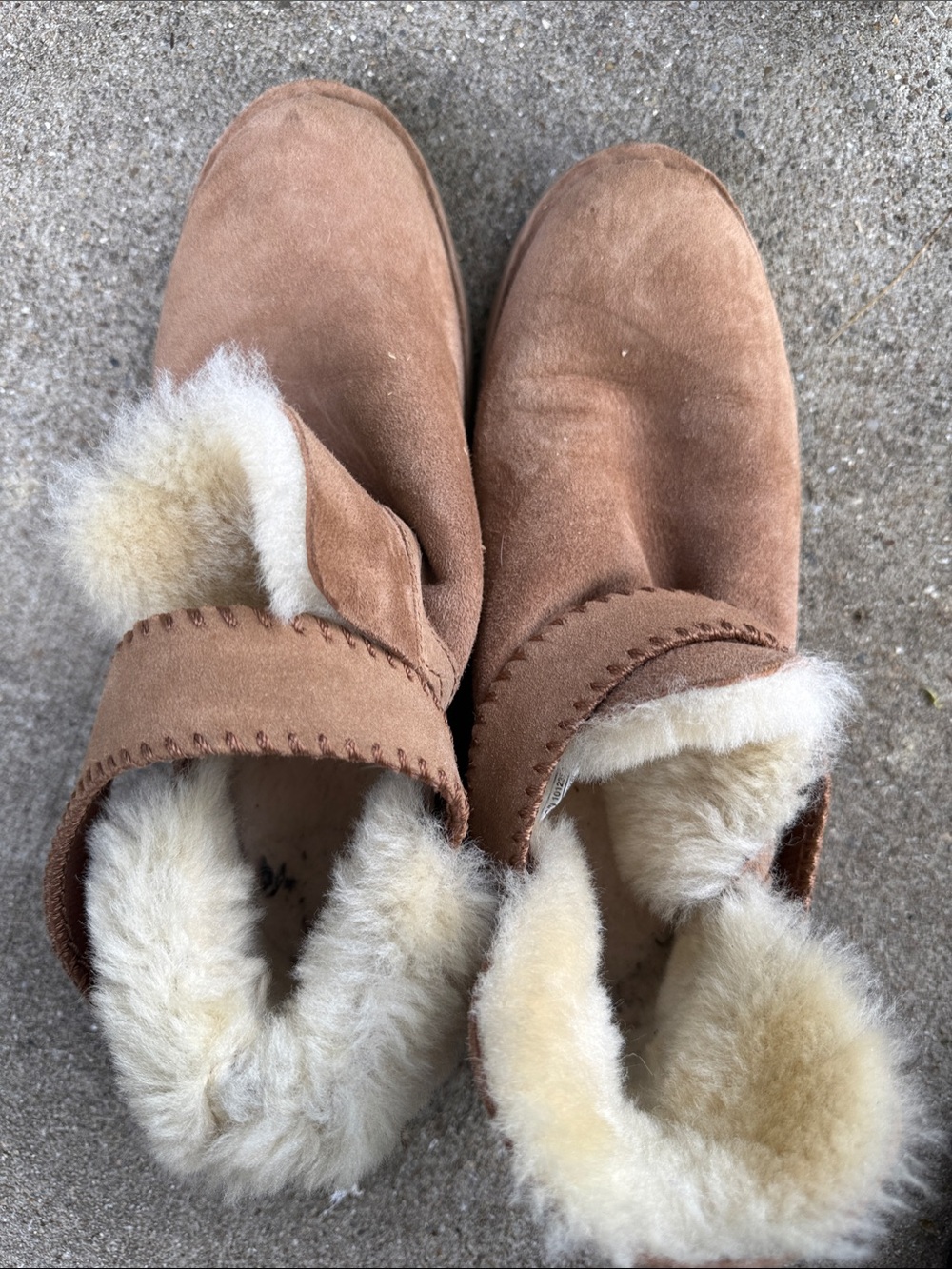 Ugh- chestnut slip ons
